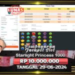 BUKTI JACKPOT SLOT STARLIGHT PRINCESS 1000 TERPERCAYA DI INDONESIA TGL 29-06-2024