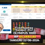 BUKTI JACKPOT SLOT GATES OF OLYMPUS 1000 TERPERCAYA DI INDONESIA TGL 22-06-2024