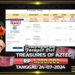 BUKTI JACKPOT SLOT TREASURES OF AZTEC TERPERCAYA DI INDONESIA TGL 24-07-2024