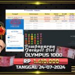 BUKTI JACKPOT SLOT GATES OF OLYMPUS 1000 TERPERCAYA DI INDONESIA TGL 24-07-2024