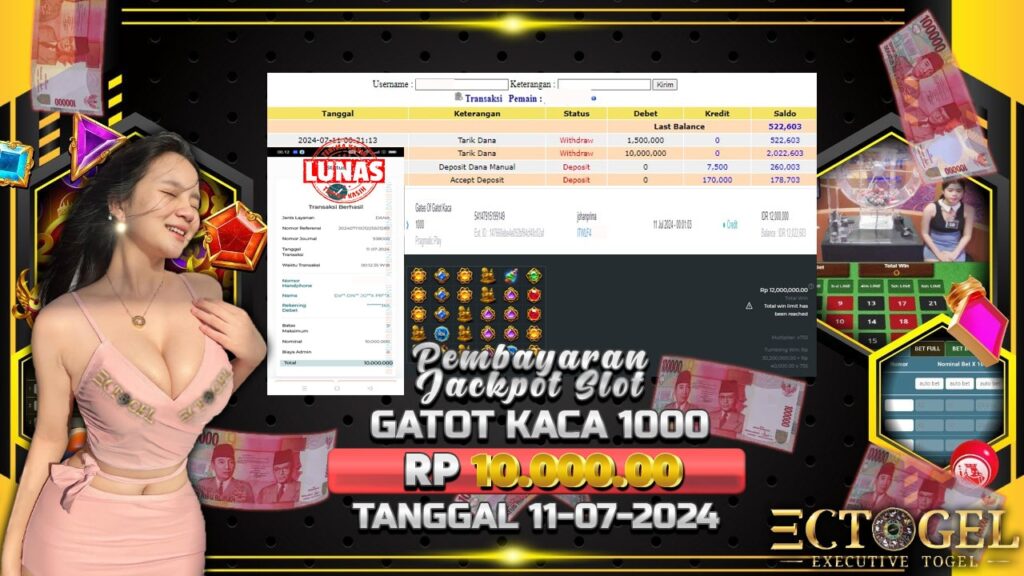 BUKTI JACKPOT SLOT GATES OF GATOT KACA 1000 TERPERCAYA DI INDONESIA TGL 11-07-2024