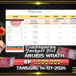 BUKTI JACKPOT SLOT ANUBIS WRATH TERPERCAYA DI INDONESIA TGL 14-07-2024