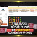 BUKTI JACKPOT SLOT GATES OF OLYMPUS 1000 TERPERCAYA DI INDONESIA TGL 22-07-2024