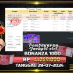 BUKTI JACKPOT SLOT SWEET BONANZA 1000 TERPERCAYA DI INDONESIA TGL 29-07-2024