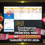 BUKTI JACKPOT SLOT STARLIGHT PRINCESS 1000 TERPERCAYA DI INDONESIA TGL 30-07-2024