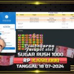 BUKTI JACKPOT SLOT SUGAR RUSH 1000 TERPERCAYA DI INDONESIA TGL 18-07-2024