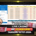 BUKTI JACKPOT LIVE CASINO BACCARAT TERPERCAYA DI INDONESIA TGL 03-07-2024