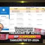 BUKTI JACKPOT SLOT TREASURES OF AZTEC TERPERCAYA DI INDONESIA TGL 09-07-2024