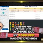 BUKTI JACKPOT SLOT GATES OF OLYMPUS 1000 TERPERCAYA DI INDONESIA TGL 10-07-2024