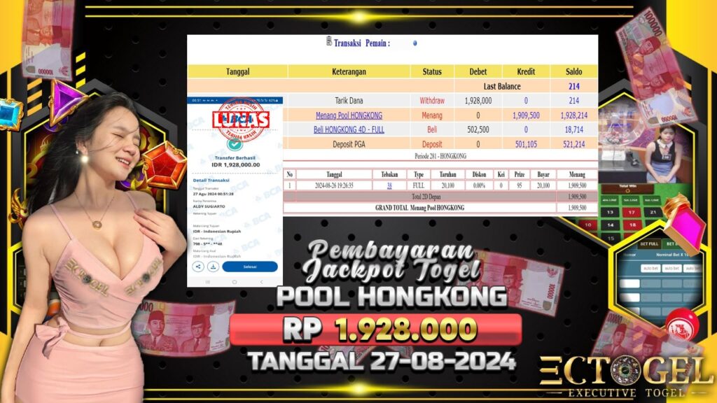 BUKTI JACKPOT TOGEL POOL HONGKONG TERPERCAYA DI INDONESIA TGL 27-08-2024