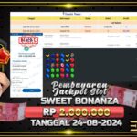 BUKTI JACKPOT SLOT SWEET BONANZA TERPERCAYA DI INDONESIA TGL 24-08-2024