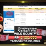 BUKTI JACKPOT SLOT WILD BOUNTY SHOWDOWN TERPERCAYA DI INDONESIA TGL 12-08-2024