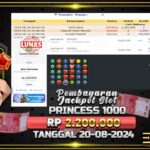 BUKTI JACKPOT SLOT STARLIGHT PRINCESS 1000 TERPERCAYA DI INDONESIA TGL 20-08-2024