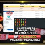 BUKTI JACKPOT SLOT GATES OF OLYMPUS 1000 TERPERCAYA DI INDONESIA TGL 23-08-2024