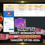 BUKTI JACKPOT SLOT SWEET BONANZA 1000 TERPERCAYA DI INDONESIA TGL 01-09-2024