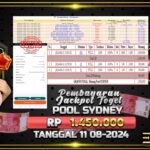 BUKTI JACKPOT TOGEL ONLINE POOL SYDNEY TERPERCAYA DI INDONESIA TGL 11-08-2024