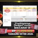 BUKTI JACKPOT LIVE CASINO BACCARAT TERPERCAYA DI INDONESIA TGL 20-08-2024