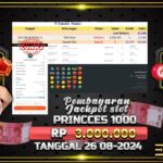 BUKTI JACKPOT SLOT STARLIGHT PRINCESS 1000 DI INDONESIA TGL 26-08-2024