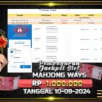 BUKTI JACKPOT SLOT MAHJONG WAYS TERPERCAYA DI INDONESIA TGL 10-09-2024