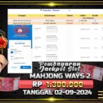 BUKTI JACKPOT SLOT MAHJONG WAYS 2 TERPERCAYA DI INDONESIA TGL 02-09-2024