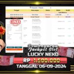 BUKTI JACKPOT SLOT LUCKY NEKO TERPERCAYA DI INDONESIA TGL 06-09-2024