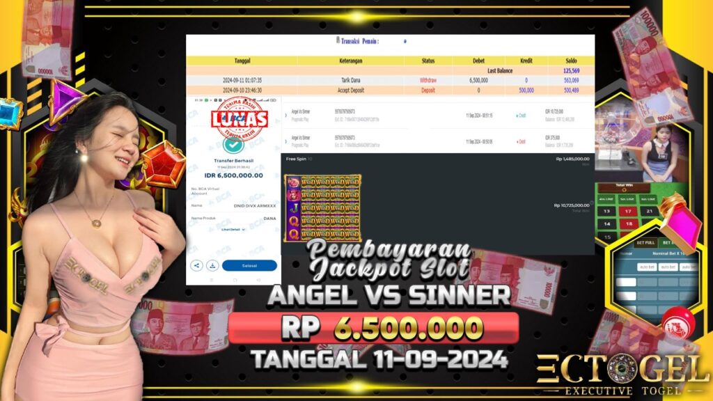 BUKTI JACKPOT SLOT ANGEL VS SINNER TERPERCAYA DI INDONESIA TGL 11-09-2024