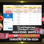 BUKTI JACKPOT SLOT MAHJONG WAYS 2 TERPERCAYA DI INDONESIA TGL 08-09-2024