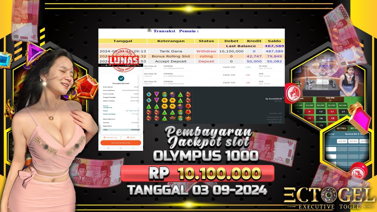 BUKTI JACKPOT SLOT GATES OF OLYMPUS 1000 TERPERCAYA DI INDONESIA TGL 03-09-2024