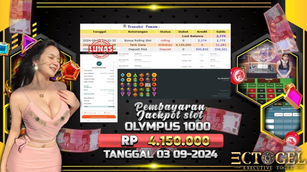 BUKTI JACKPOT SLOT GATES OF OLYMPUS 1000 TERPERCAYA DI INDONESIA TGL 03-09-2024