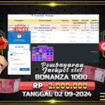 BUKTI JACKPOT SLOT SWEET BONANZA 1000 TERPERCAYA DI INDONESIA TGL 02-09-2024